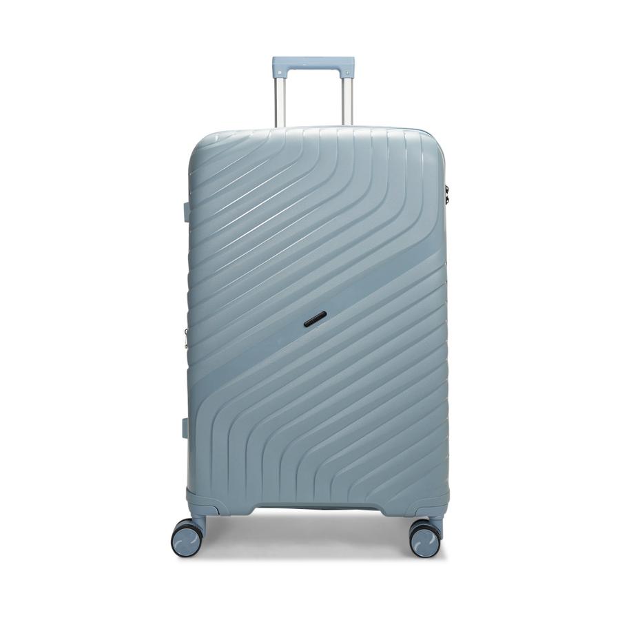 Nomad Journey 75cm Hardside Checked Suitcase Steel Blue Steel Blue