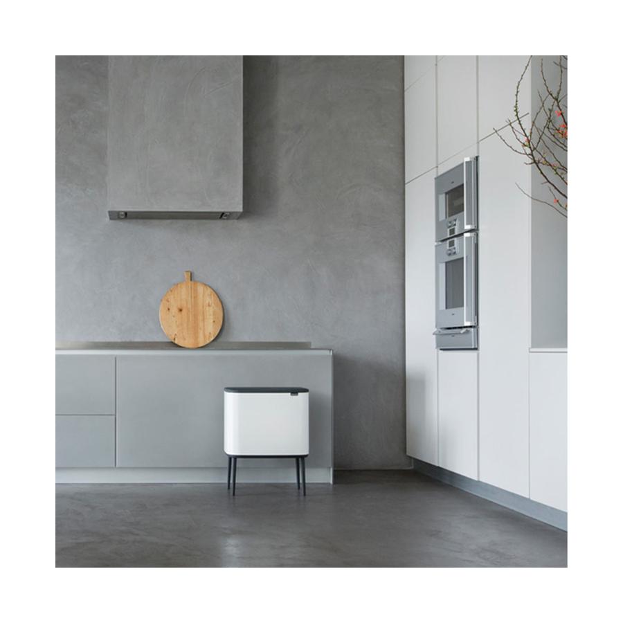 Brabantia Bo Touch Bin (11 + 23L) White White