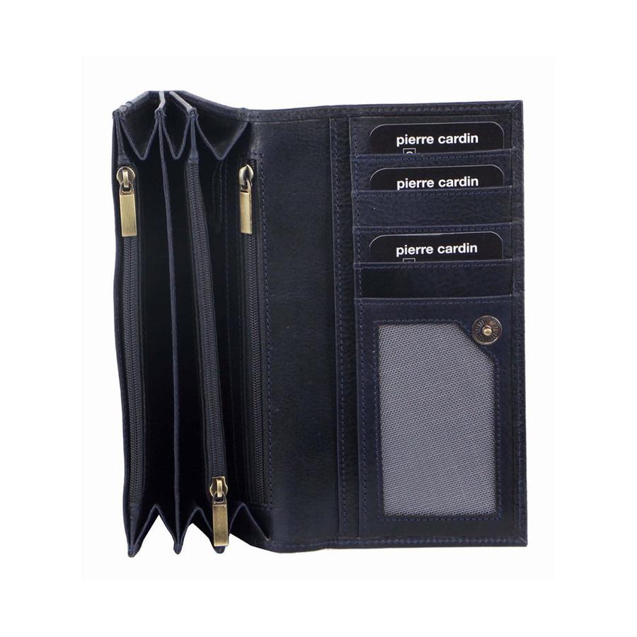 Pierre Cardin Nora Ladies Italian Leather RFID Wallet Midnight Midnight