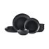 Mikasa Jardin Midnight 12-Piece Stoneware Dinner Set Black