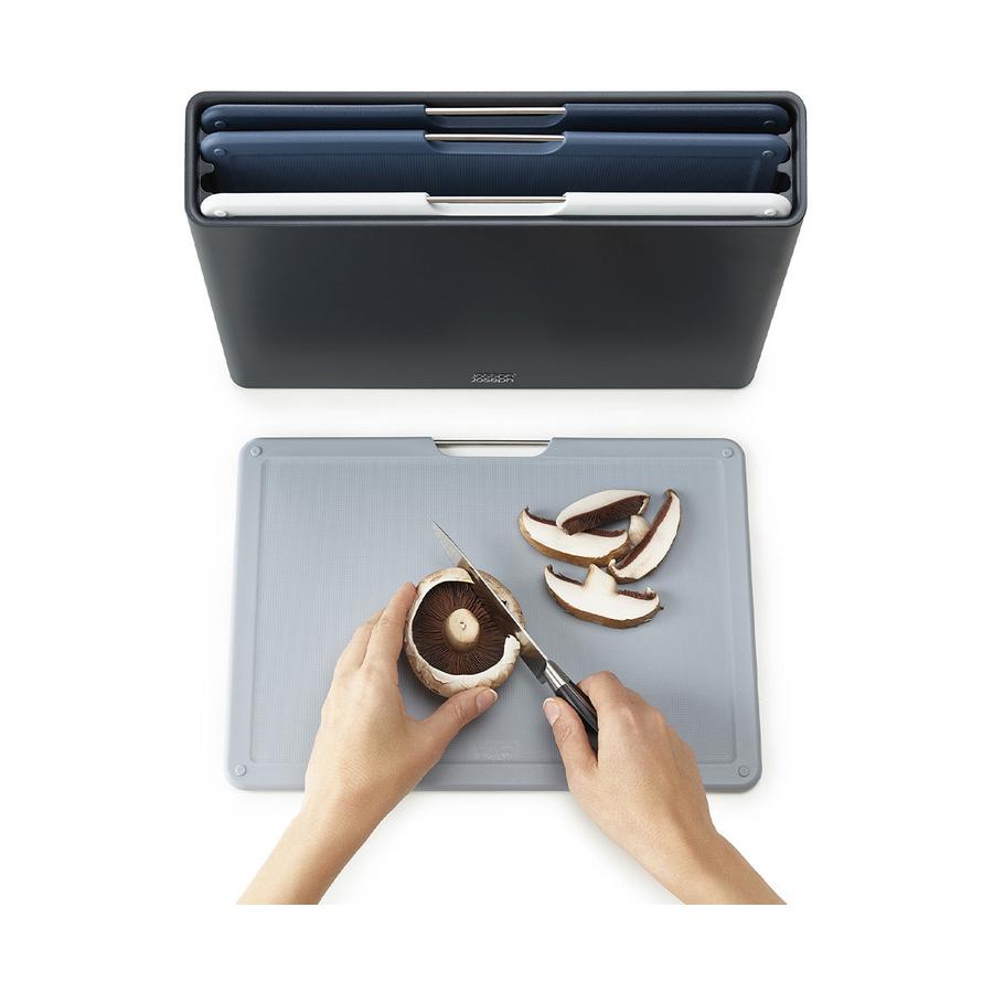 Joseph Joseph Folio 4-Piece Large Chopping Board Set Graphite Graphite