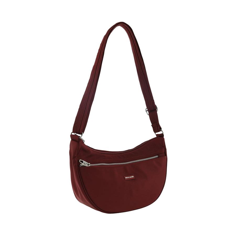 Pierre Cardin Karla Nylon Anti-Theft Crossbody Bag Wine Wine