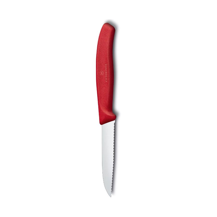 Victorinox Classic 8cm Paring Knife Wavy Edge Red Red