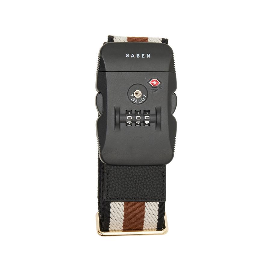 Saben London Luggage Strap Nutshell Stripe Nutshell Stripe