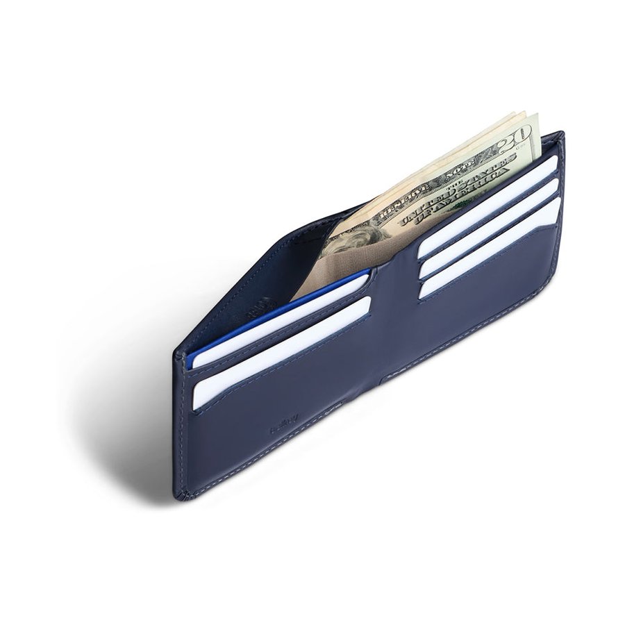 Bellroy RFID Hide & Seek LO Leather Wallet Navy Navy