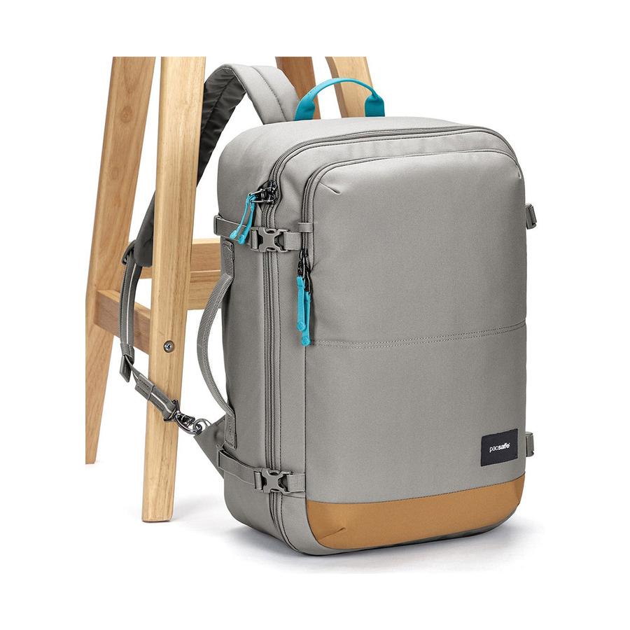 Pacsafe GO 34L Anti-Theft Recycled Carry-On Backpack Stone Stone