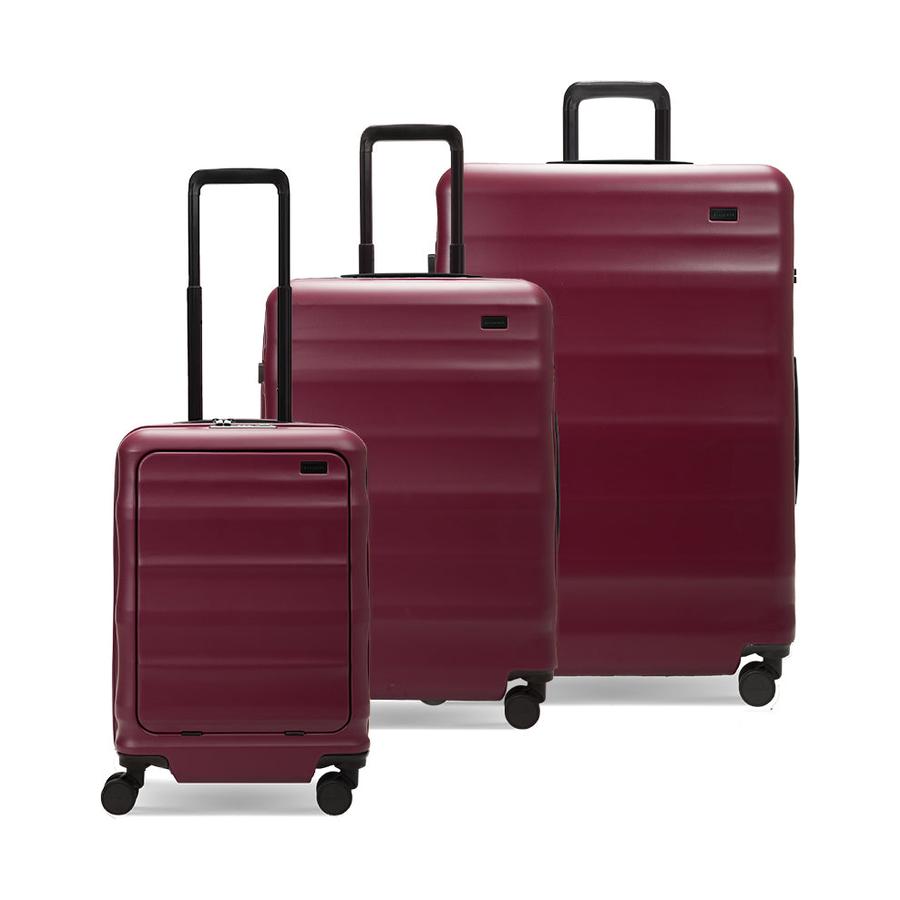 Explorer Luna-Air 55cm Front Access, 63cm & 74cm Hardside Luggage Set Merlot Merlot