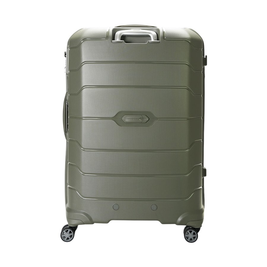 Samsonite Oc2lite 81cm Hardside Checked Suitcase Olive Green Olive Green