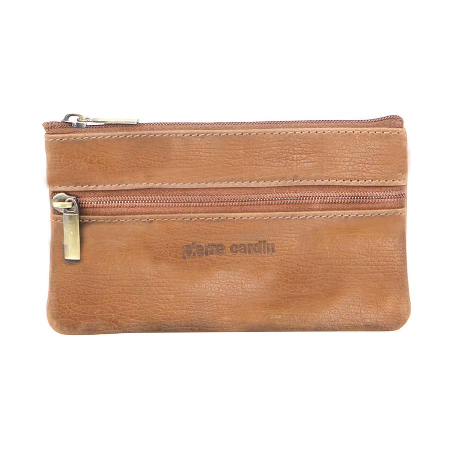 Pierre Cardin Tiana Italian Leather Coin Purse Tan Tan