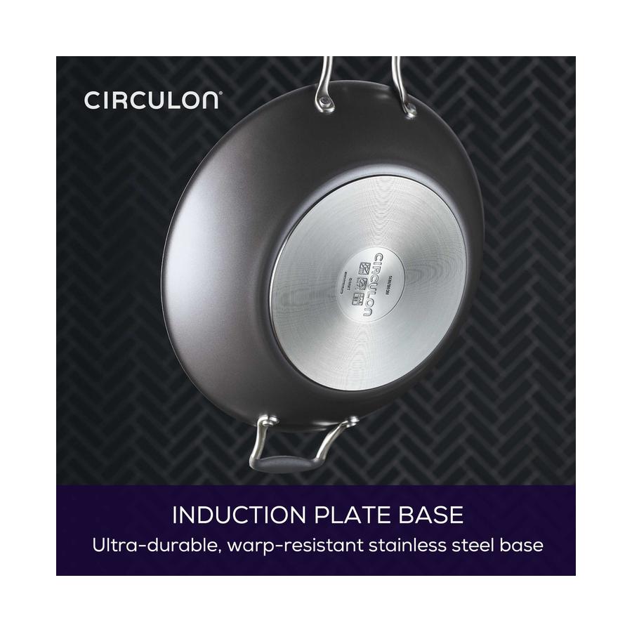 Circulon ScratchDefense A1 36cm Covered Wok Black Black