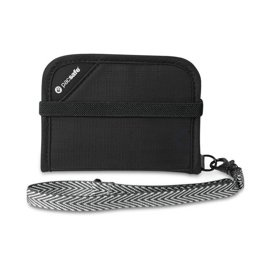 Pacsafe RFIDsafe V50 RFID Blocking Compact Wallet Black Black