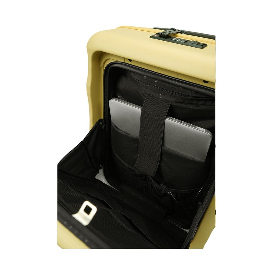 Explorer Luna-Air 55cm Front Access Hardside Carry-On Suitcase Pina Colada Pina Colada