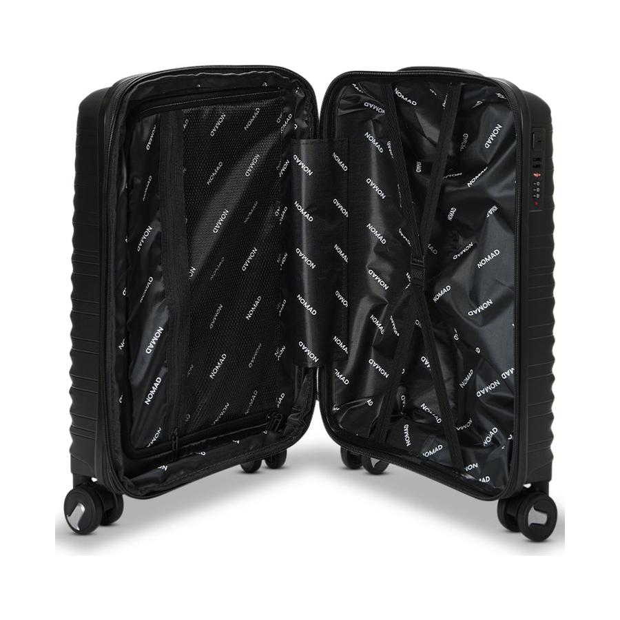 Nomad Discover 56cm, 65cm and 75cm Hardside Luggage Set Black Black