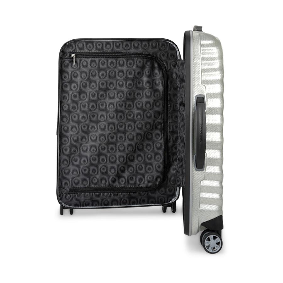Samsonite Lite-Shock Sport 55cm CURV Carry-On Suitcase Silver Silver