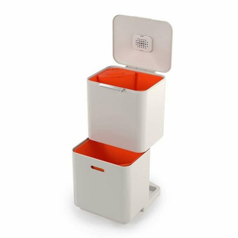 Joseph Joseph Totem 60L Waste & Recycling Bin Stone