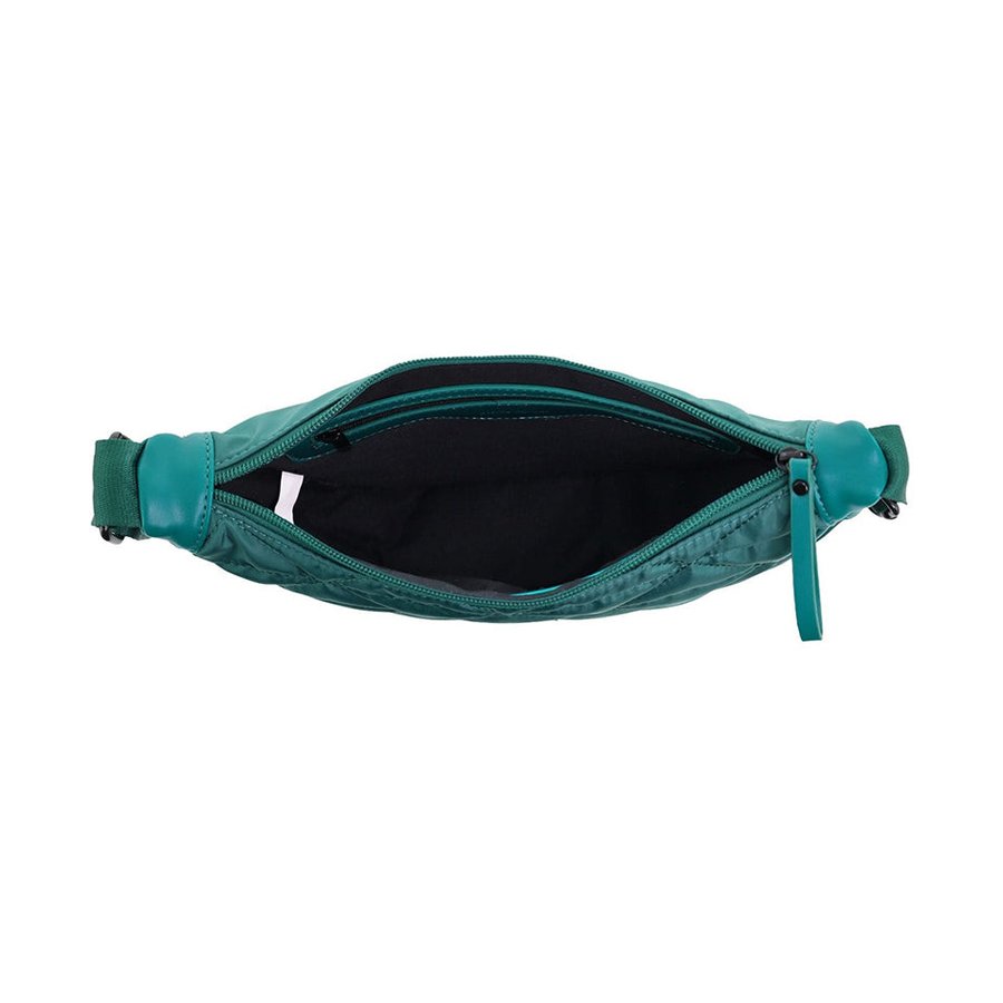 Pierre Cardin Charlise Ladies Nylon Crescent Cross-Body Bag Green Green