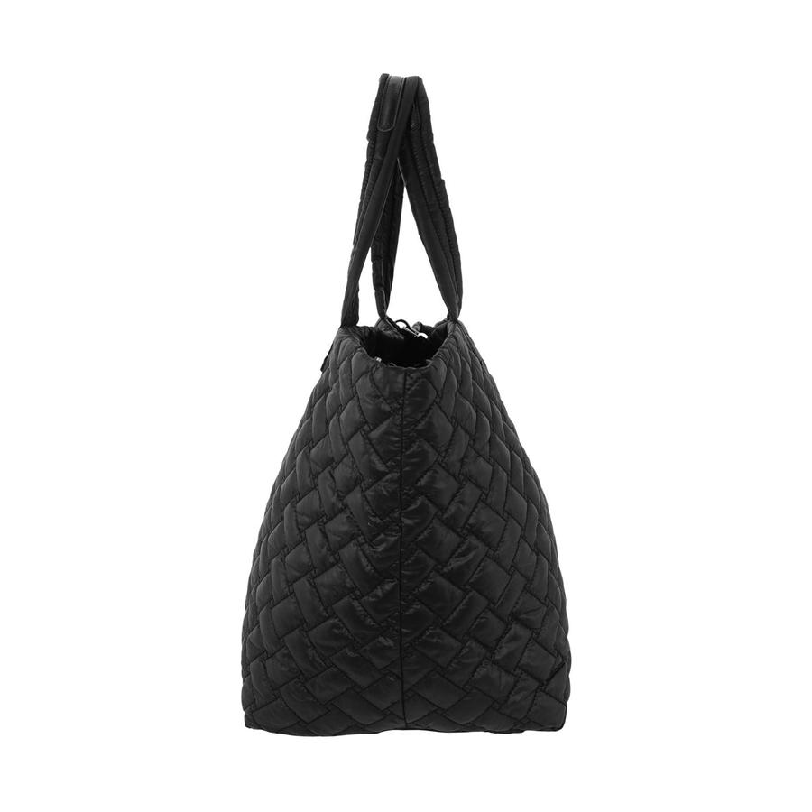 Pierre Cardin Misty Ladies Nylon Padded Tote Bag Black Black