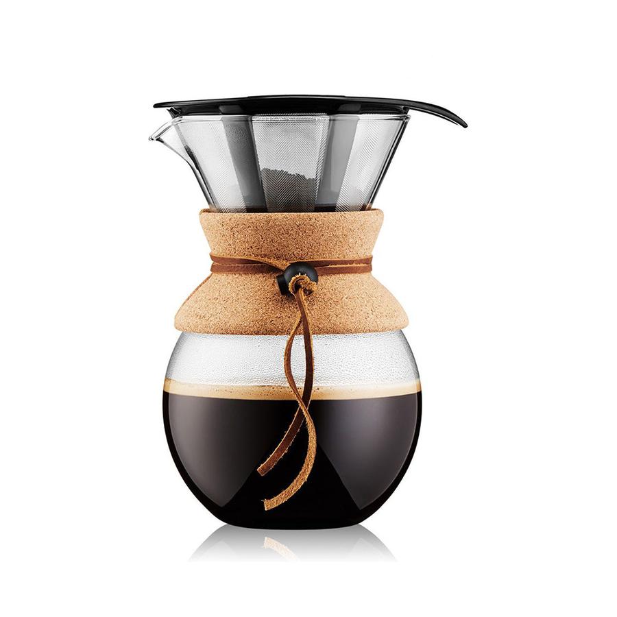 Bodum Pour Over 1L Coffee Maker with Permanent Filter Cork Cork