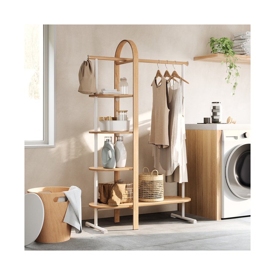 Umbra Bellwood Garment Rack White/Natural White/Natural