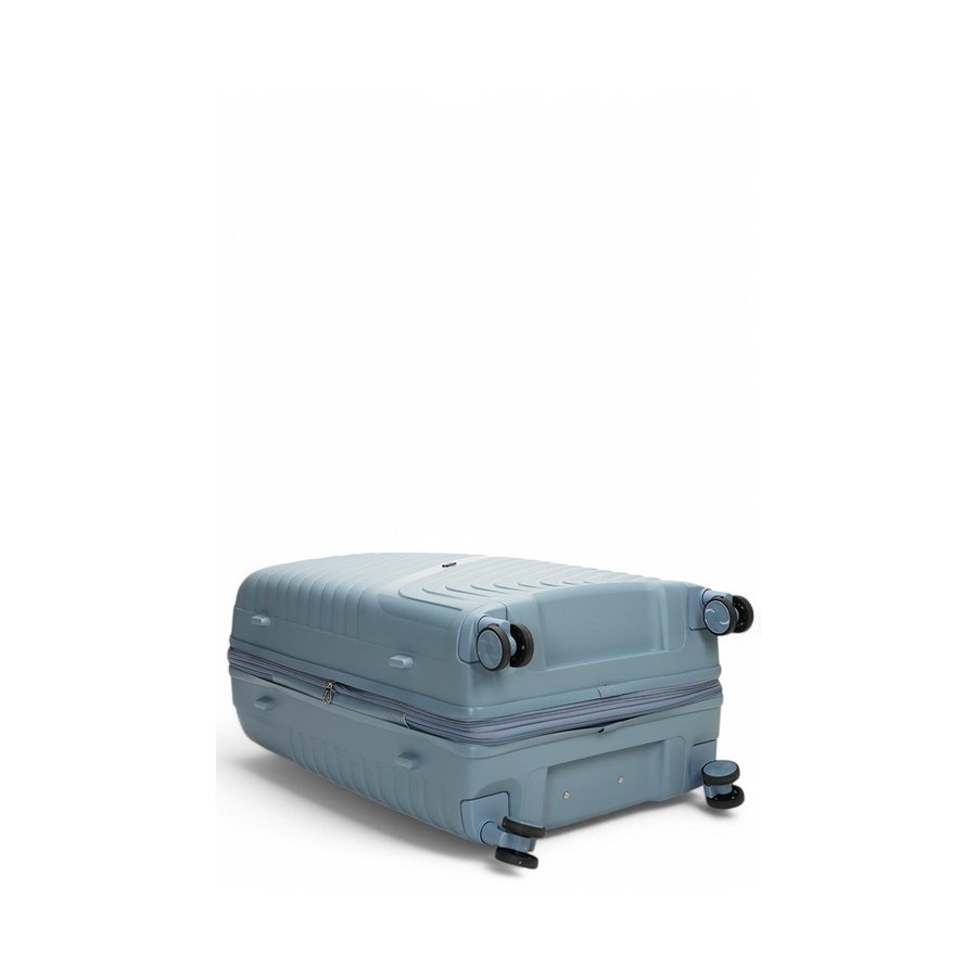 Nomad Journey 75cm Hardside Checked Suitcase Steel Blue Steel Blue