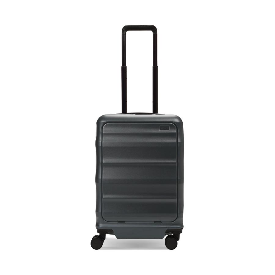 Explorer Luna-Air 55cm Front Access Hardside Carry-On Suitcase Black Black