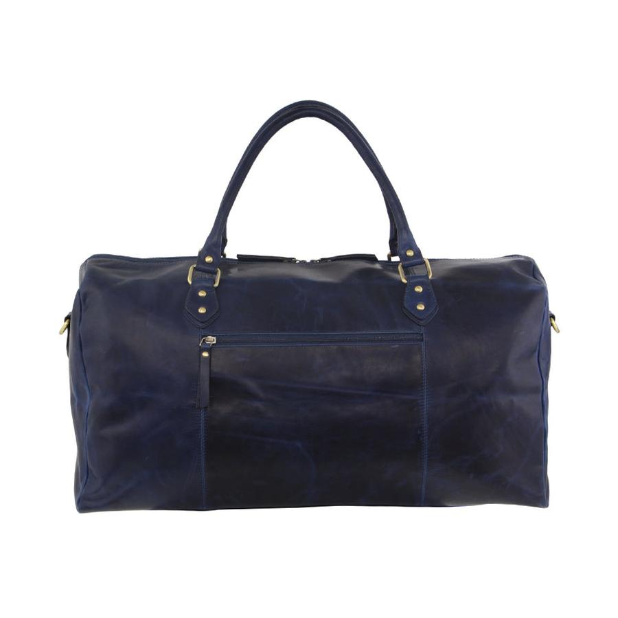 Pierre Cardin Cassidy Overnight Leather Duffle Bag Midnight Midnight