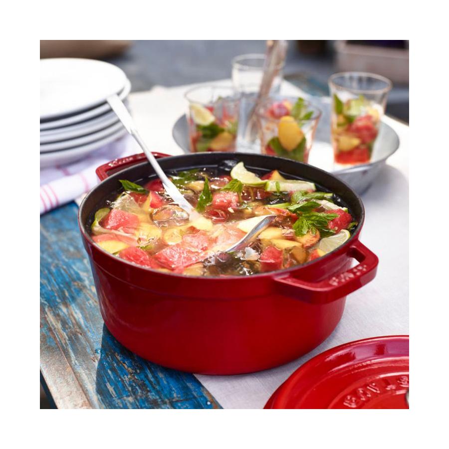 Staub 28cm (6.7L) Round Cocotte Cherry Red Cherry Red