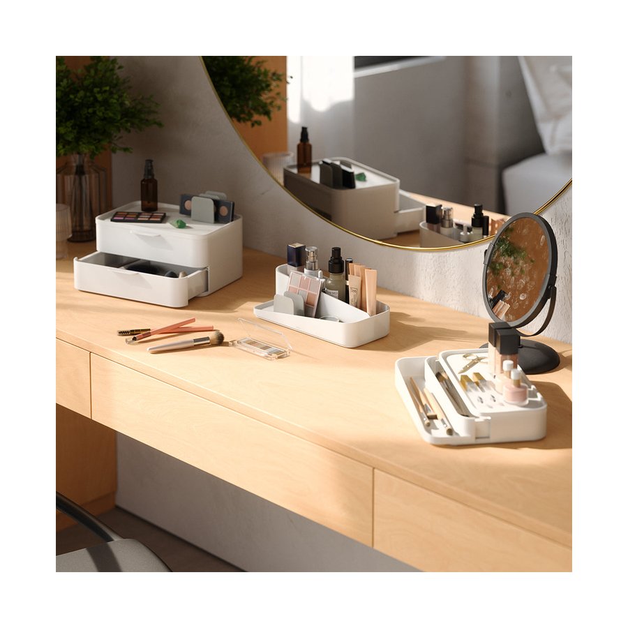 Umbra Glam Large Organiser White/Grey White/Grey
