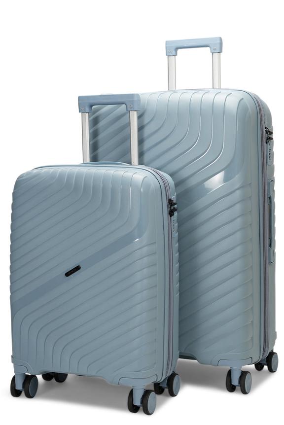 Nomad Journey 56cm & 75cm Hardside Luggage Set Steel Blue