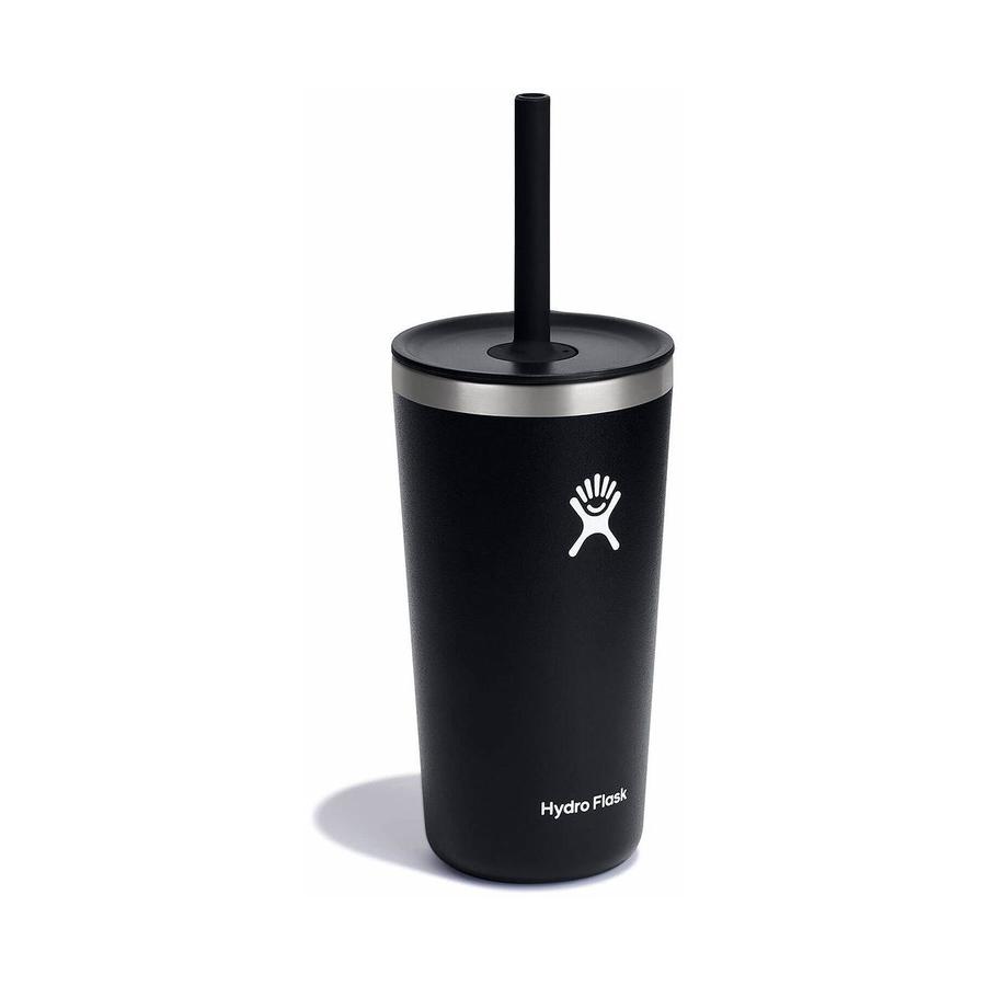 Hydro Flask 20oz (591mL) All Around Tumbler w/ Straw Lid Black Black