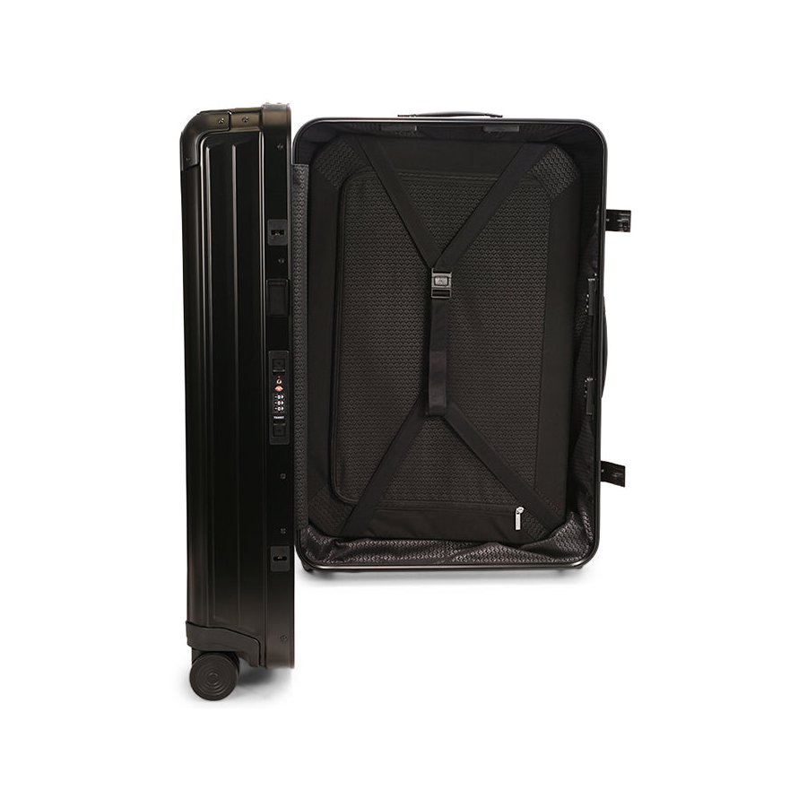 Samsonite Lite-Box ALU 55cm & 76cm Hardside Luggage Set Black Black