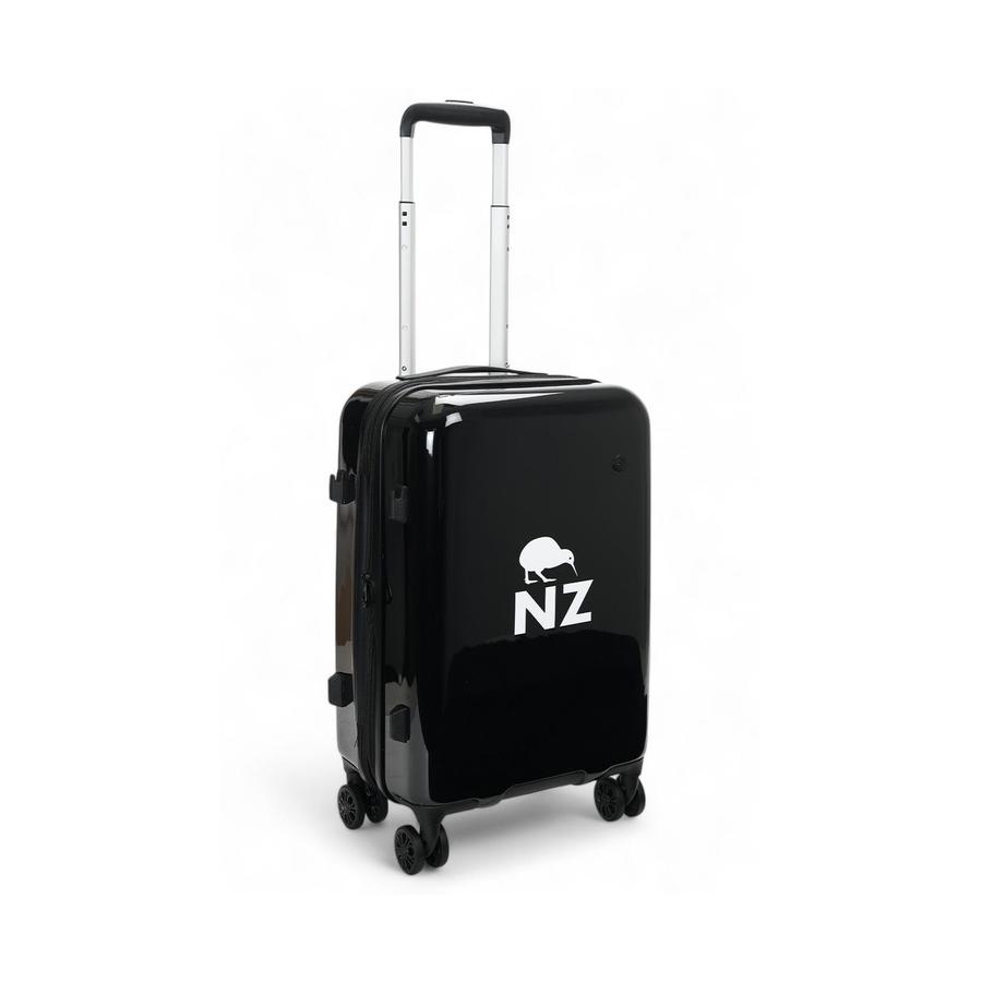 Caselite NZ Kiwi 56cm Hardside Carry-On Suitcase Black Black