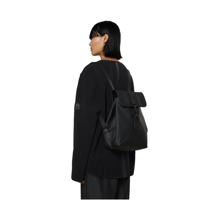 Rains Bucket Backpack Black Black