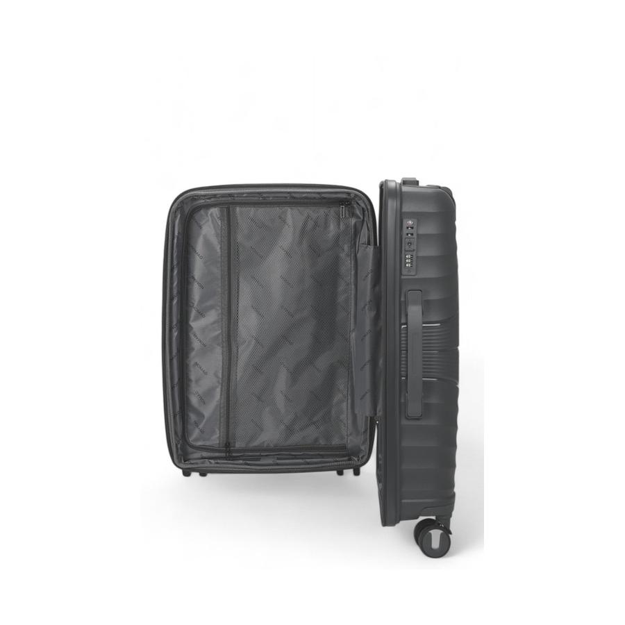 Nomad Aspire 65cm Hardside Checked Suitcase Dark Grey Dark Grey