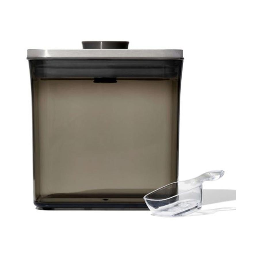 OXO Good Grips Steel POP 1.6L Coffee Container with Scoop Black Black