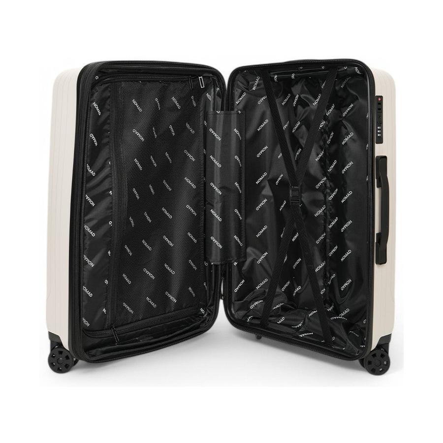 Nomad Venture 65cm Hardside Checked Suitcase White White