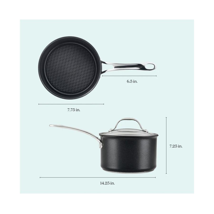 Anolon SearTech 18cm (2.8L) Covered Saucepan Black Black