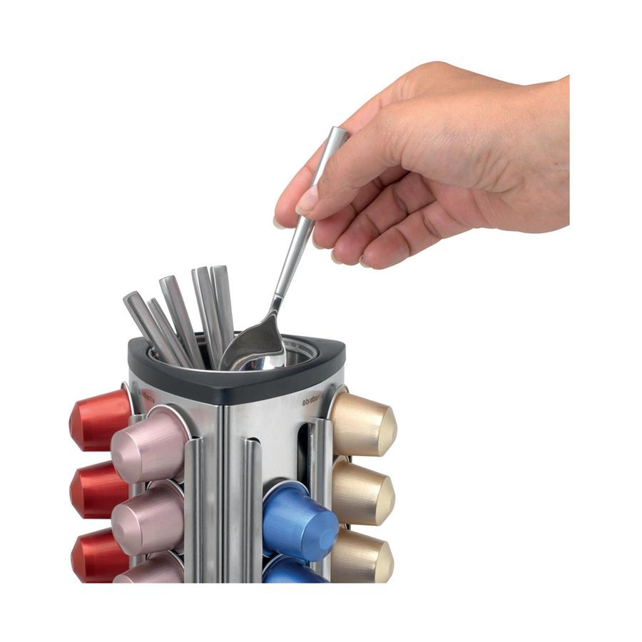 Brabantia Coffee Capsule Dispenser Matte Steel Matte Steel