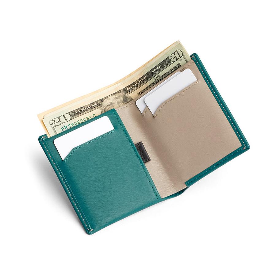 Bellroy RFID Note Sleeve Leather Wallet Teal Teal