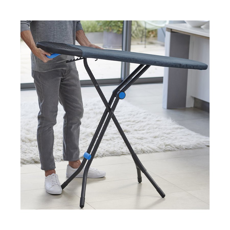 Joseph Joseph Glide Plus Easy-Store Ironing Board with Advanced Cover Black/Blue Black/Blue