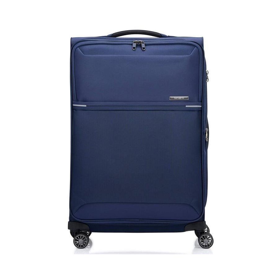 Samsonite 73H 71cm Softside Checked Suitcase Navy Navy