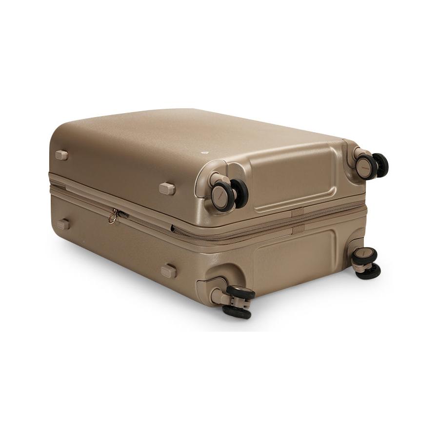 Samsonite Evoa Z 69cm Hardside Checked Suitcase Ivory Gold Ivory Gold