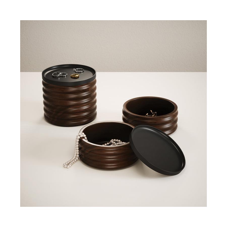 Umbra Tesora Wood Jewellery Box Black/Walnut Black/Walnut