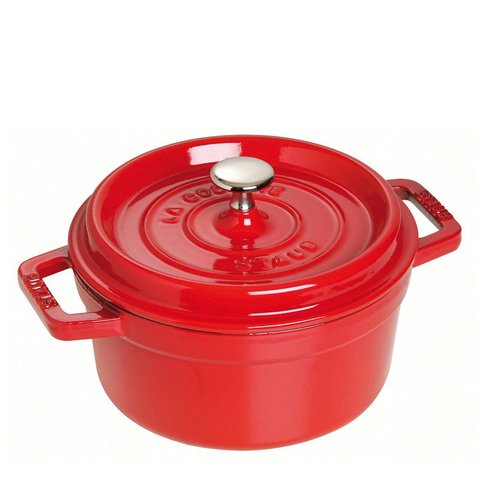 Staub 28cm (6.7L) Round Cocotte Cherry Red