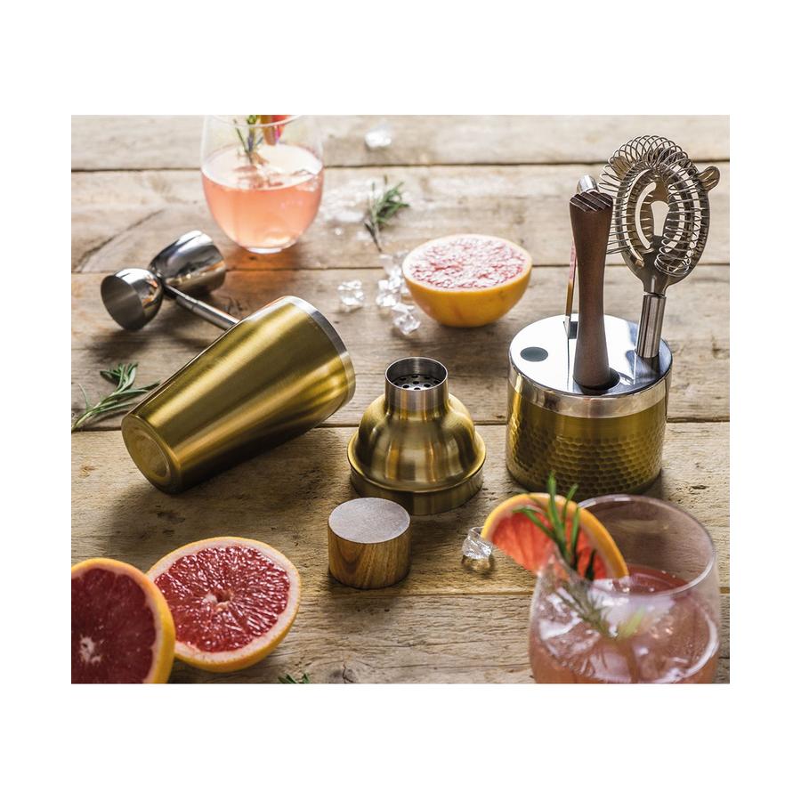 Barcraft Cocktail 6 Piece Set Brass Brass