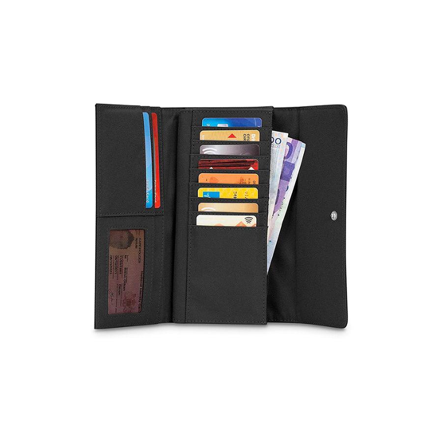Pacsafe RFIDsafe LX200 RFID Blocking Clutch Wallet Black Black