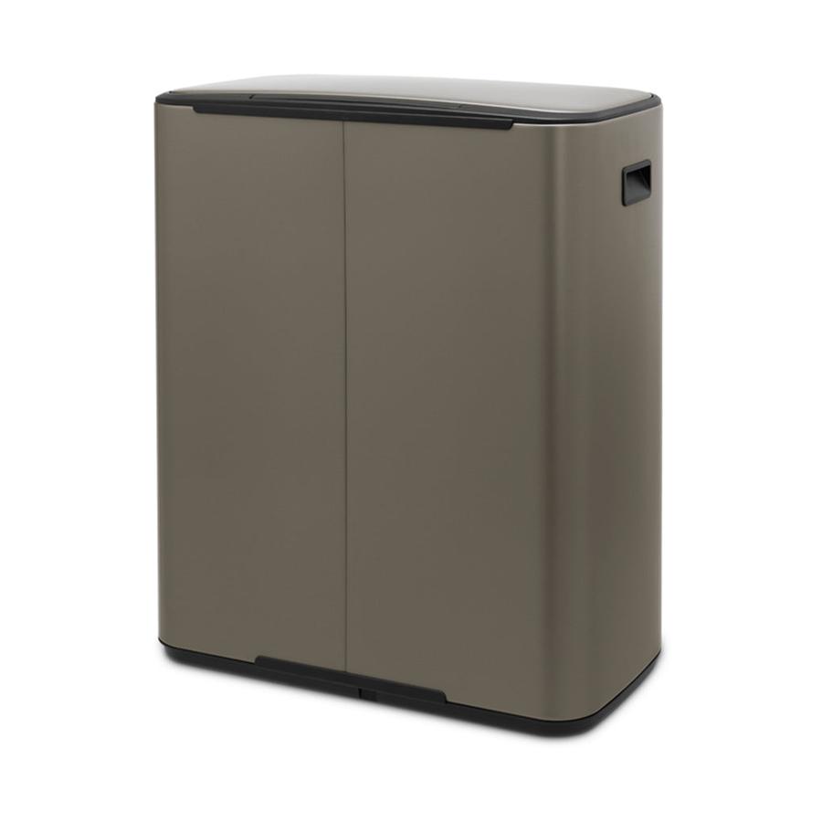 Brabantia Bo Pedal Bin (60L) Platinum Platinum