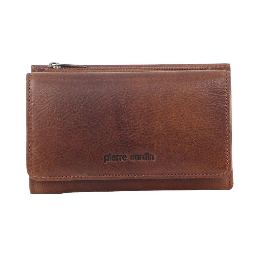 Pierre Cardin Tabby Women's Italian Leather RFID Wallet Cognac Cognac