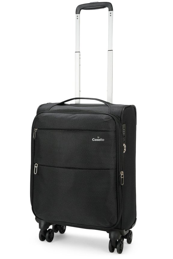 Caselite Ultra 55cm Softside Carry-On Suitcase Black
