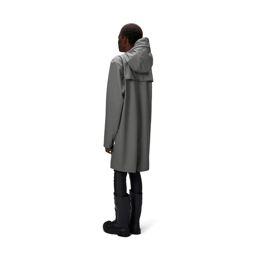Rains Long Jacket Grey XXL